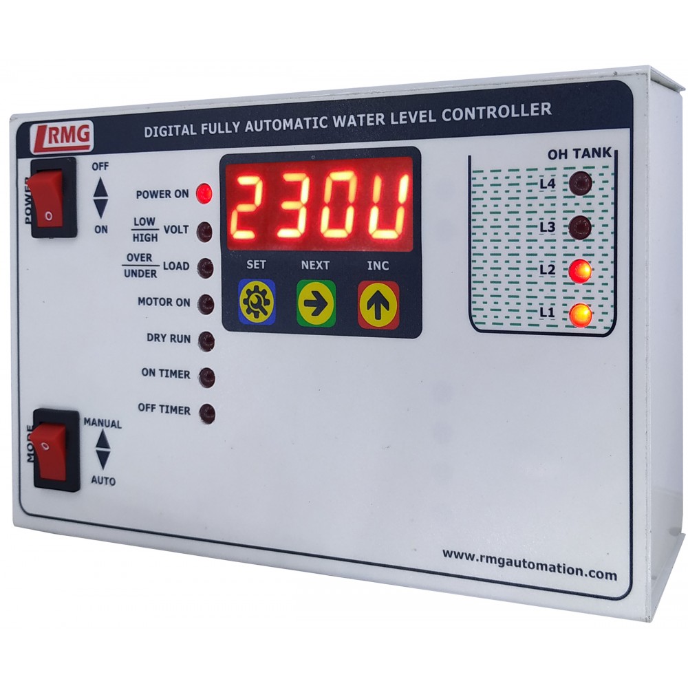 Digital Fully Automatic Water Level Controller With Low High Voltage