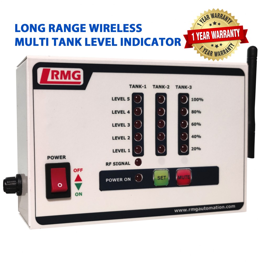 Wireless Multi Tank Water Level Indication With Alarm