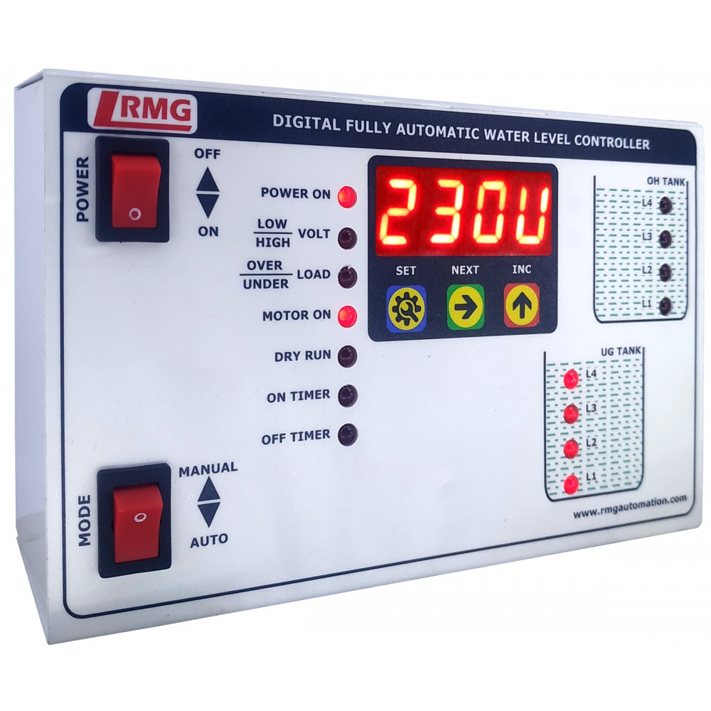 Digital Fully Automatic Water Level Controller With Low/High Voltage ...