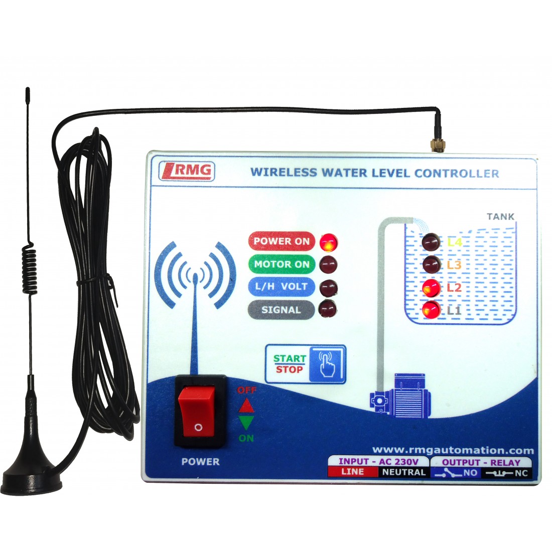 Wireless Automatic Water Level Controller with Indicator